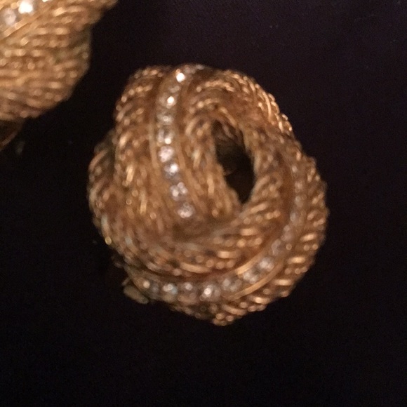 Vintage 80s Christian Dior Clip Earrings - Picture 3 of 3